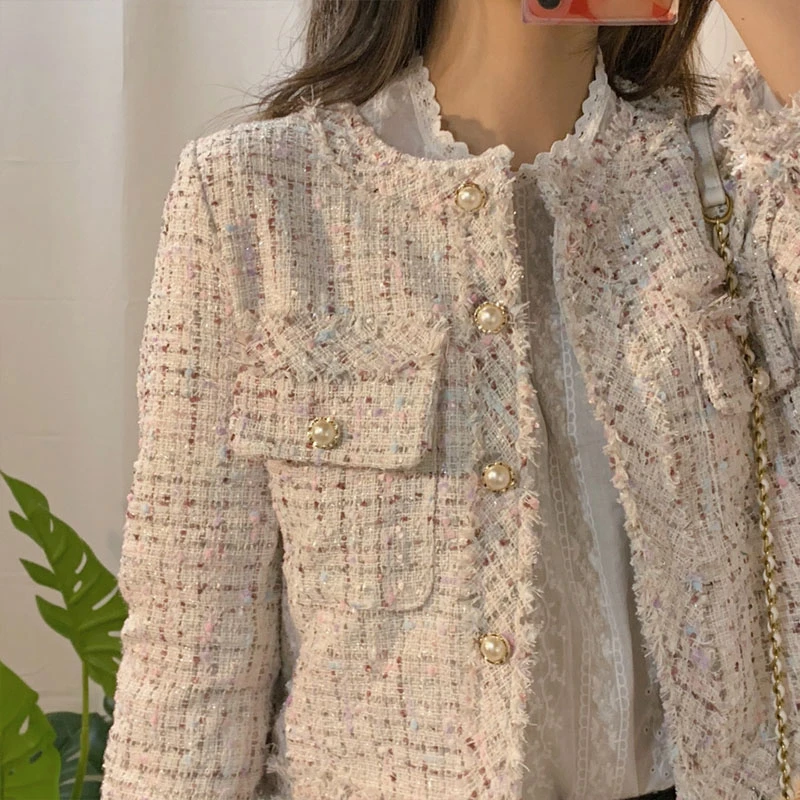 Осенне-весенний элегантный костюм в Корейском стиле французские женские