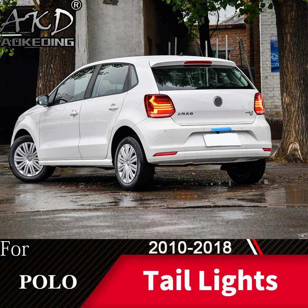 

Tail Lamp For VW POLO 2010-2018 LED Tail Lights Fog Lights Daytime Running Lights DRL Tuning Polo Car Accessories