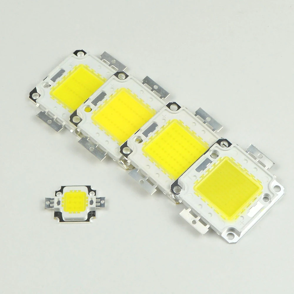 

10 Pcs 10W 20W 30W 50W 100W LED Chip Light DC 9V 30V 36V COB Integrated Diode LED lamp Chip light Beads DIY Floodlight