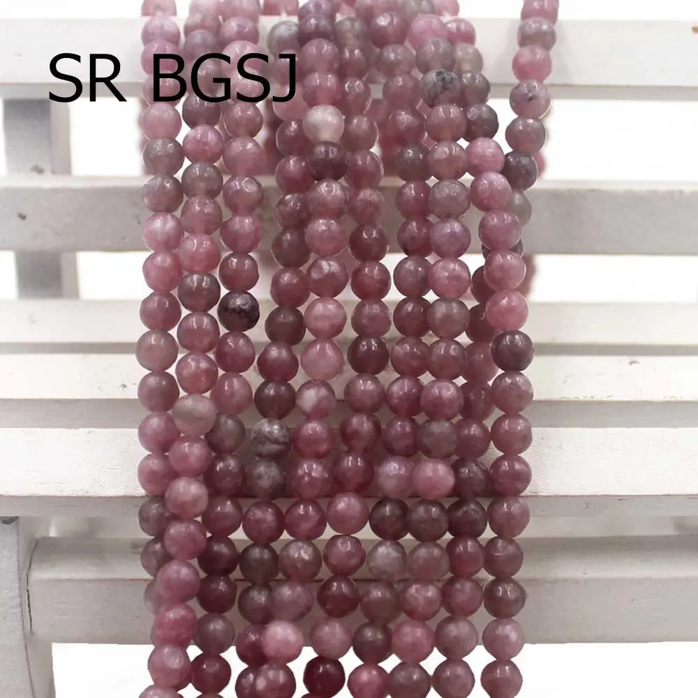 Free Shipping Select By Size 4 6 8 10mm Round Jewelry Making Spacer Beads Natural Pink Lepidolite Gems Stone Strand 15&quot | Украшения и