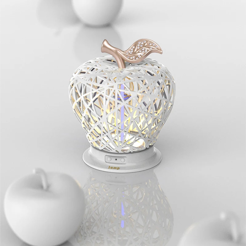 

Apples Shape Hollow Art Modeling UV Sterilization Lamp USB LED Night Light with Remote Household FAS6