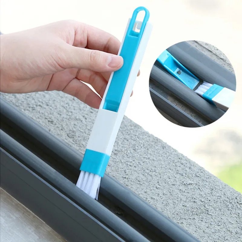 

Для поступления многофункциональная оконная щётка для чистки клавиатуры Очиститель + Пыльник 2 в 1 инструмент черный синий цвет щетка для ок...