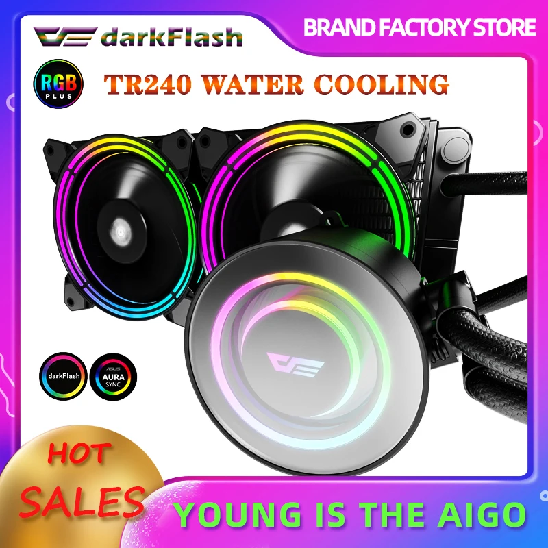 Кулер для воды Darkflash CPU интегрированный walter кулер argb радиатор водяного охлаждения