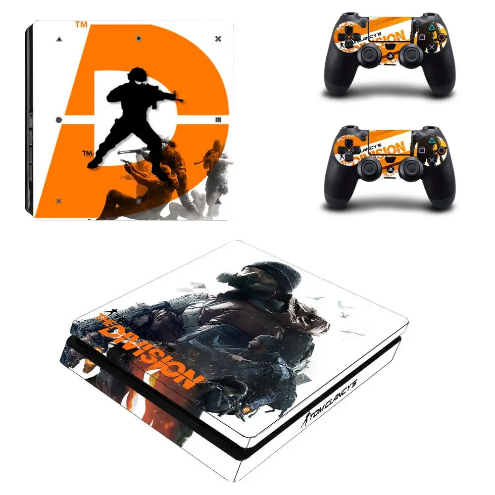 Виниловые наклейки для консоли и контроллера The Division 2 PS4 Slim s Play station 4 | Электроника