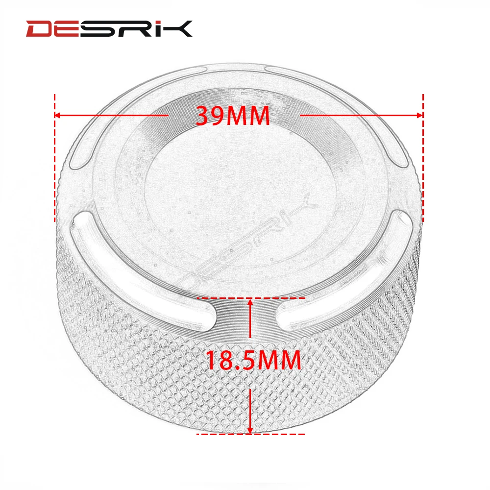 

DESRIK Motorcycle Oil Cup Cap For KTM DUKE 790 ADV 790 2018 2019 2020 Aluminum Rear Brake Fluid Reservoir Cover 32.5MM