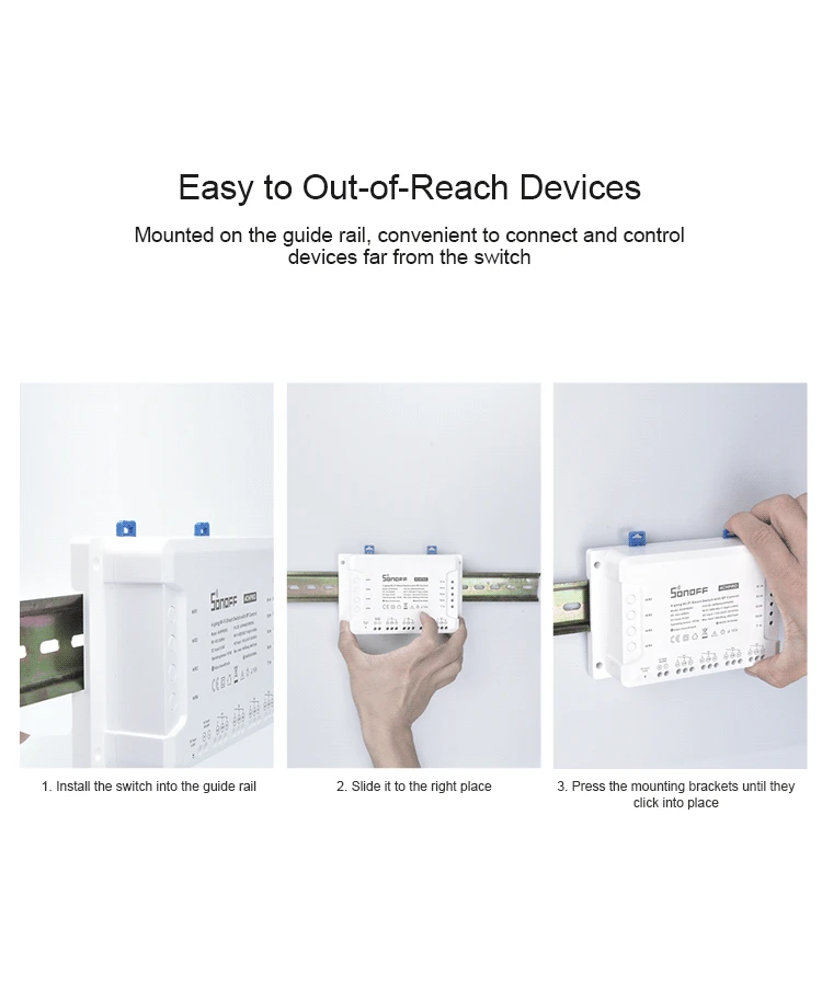 Itead SONOFF 4CH R3 переключатель Wi Fi модуль 4 банды DIY умный приложение голосовой