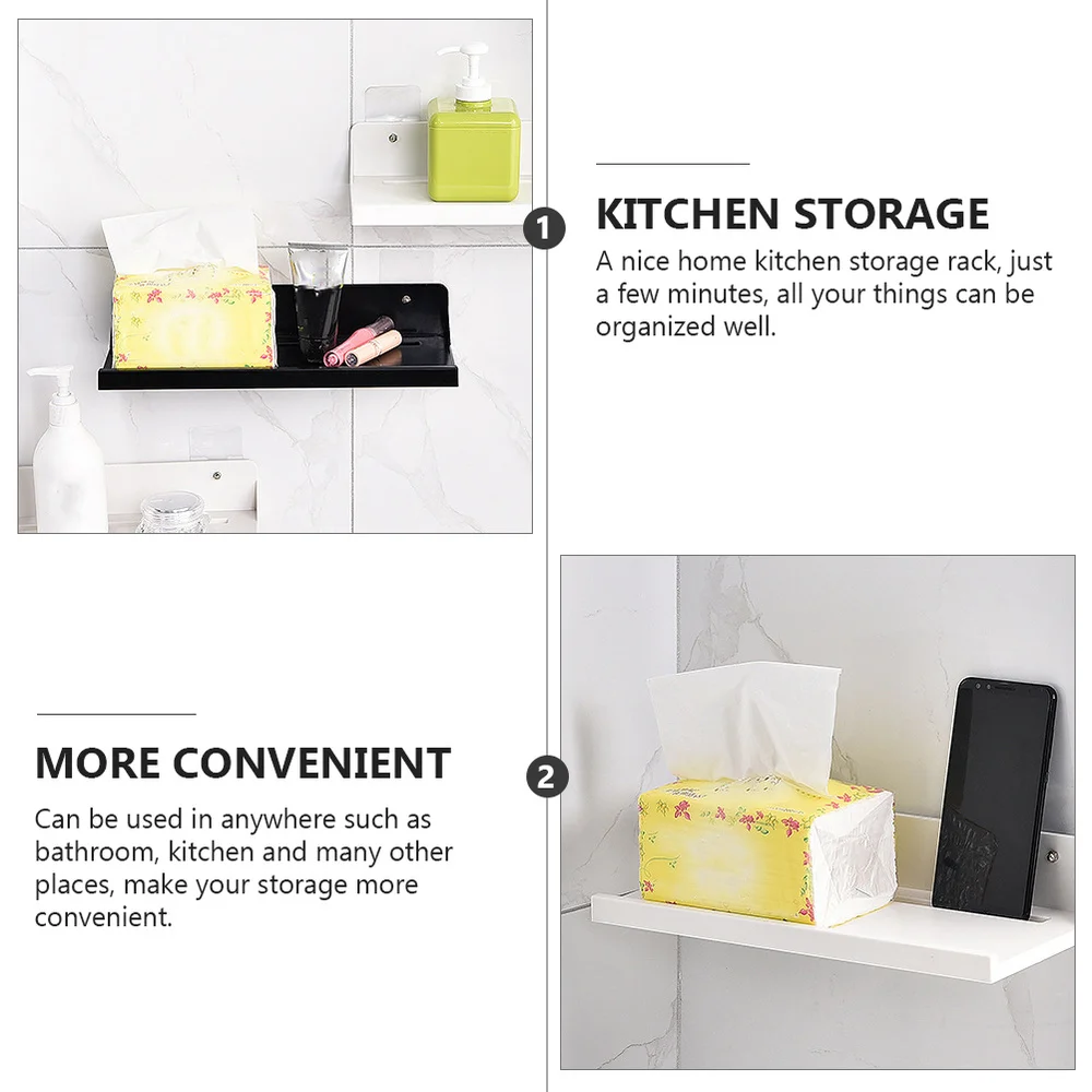 

Wall-mounted Storage Rack Bathroom Storage Shelf Wall Holder Hanging Shelf