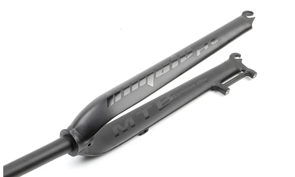 Authentische MOSSO-M6 festplatte gabel MTB горный велосипед scheibenbremsen 2" 27,5" 2" fahrrad gabel kegel rohr und Gerade rohr - Цвет: black