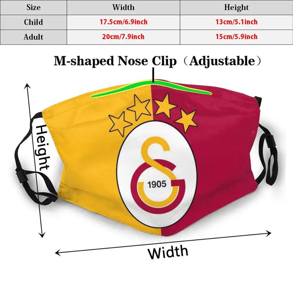 Маска для рта защиты от пыли с печатным значком | Аксессуары одежды
