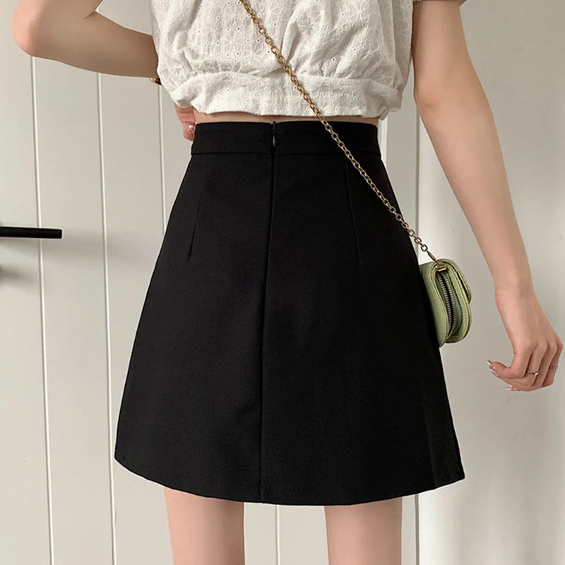 

Chiffon Brown Pleated Skirts Women 2021 Woman Skirt