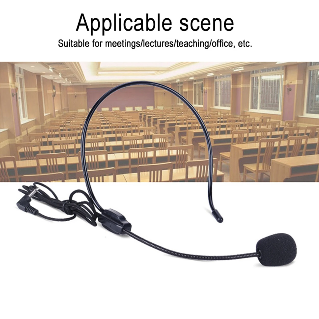 Проводная гарнитура с шумоподавлением 3 5 мм компьютерные наушники микрофоном