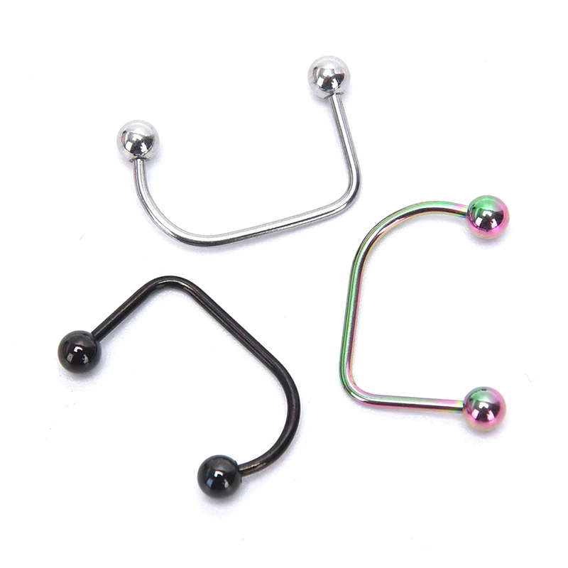 Петля для пирсинга Lippy губная серьга кольцо из нержавеющей стали с шариком 16 г