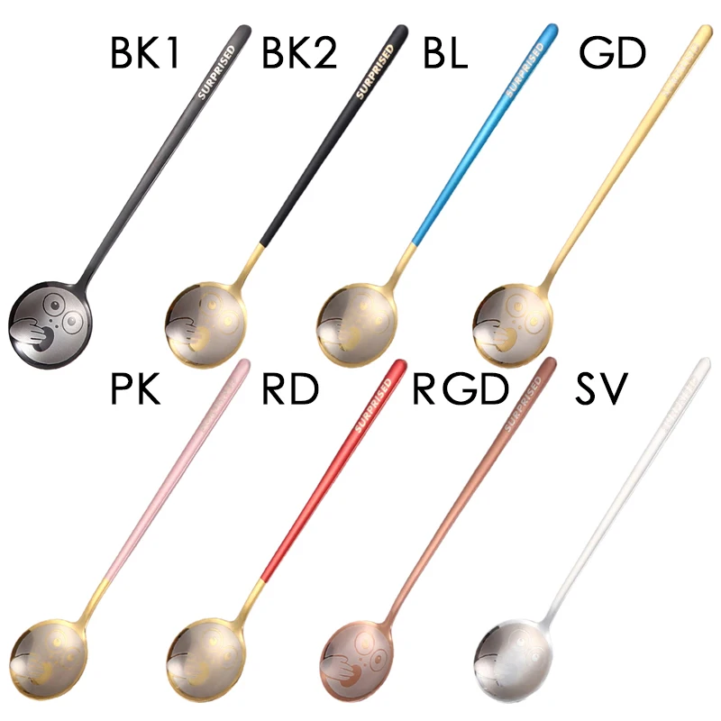 Милая креативная кофейная ложка Smile в стиле ретро десертная для мороженого