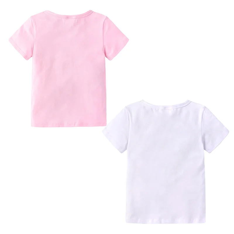 Футболки Elvesnest с рисунком совы новинка Детская футболка блестками для девочек