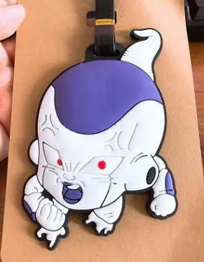 6 Dragon ball мультфильм ПВХ брелок Вегета Сон Гоку модные мягкие резиновые багажные бирки посадочный талон сумка бирки подвесные мешки с орнаментом - Цвет: 6