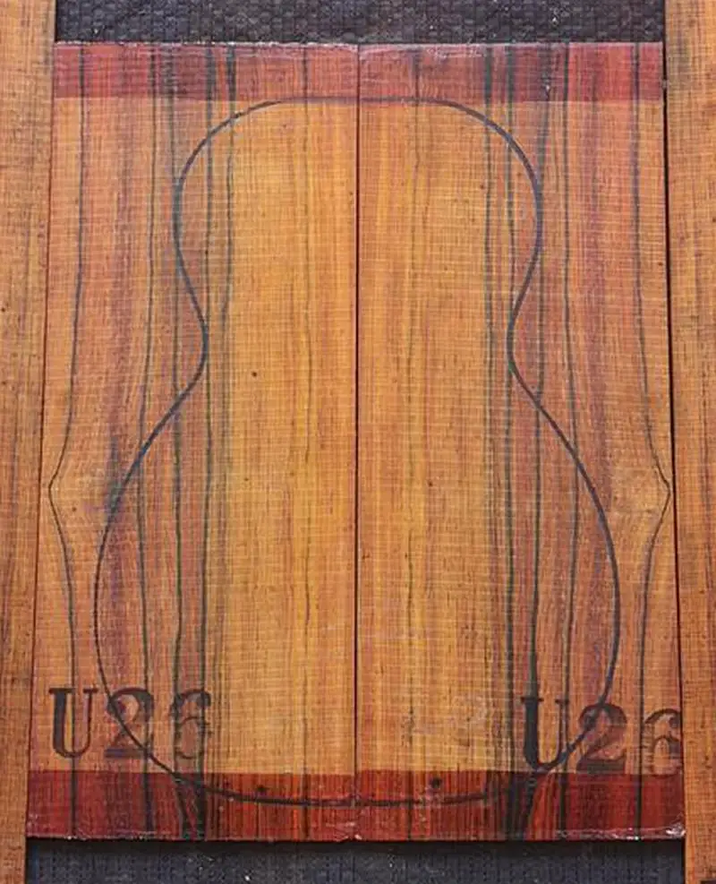 Южная Америка импортированная Гавайская гитара cocobolo гитара из твердой древесины задняя боковая панель шпон гитара материал для изготовления аксессуаров