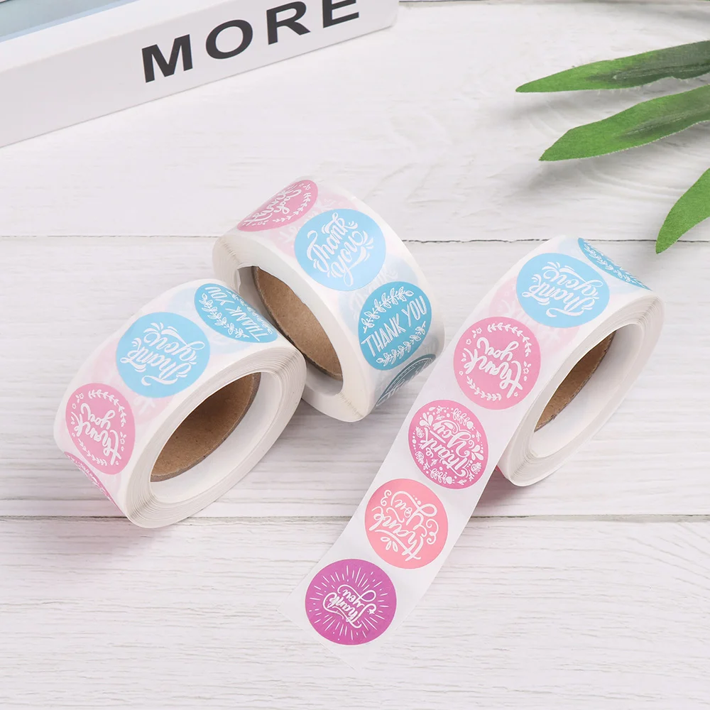 500 шт./рулон герметизирующие наклейки цветочное украшение бумажная упаковка