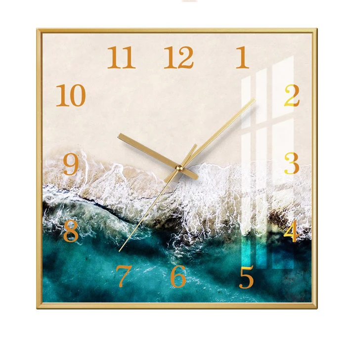 Настенные часы в скандинавском стиле простые тихие модные квадратные