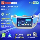 Мультимедийный плеер 48 EQ DSP для Hyundai Tucson IX35, 2014, 2015, 2016, 2017, 2018, GPS-навигация, Android, Carplay, 8 ядер, IPS
