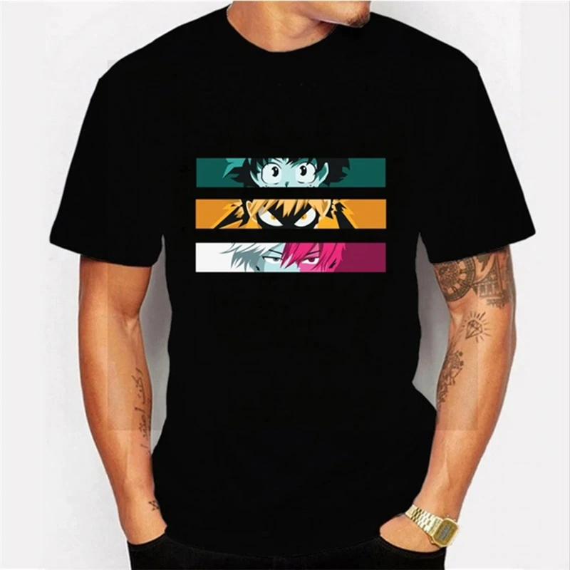 

Футболка мужская с принтом из аниме «Моя геройская Академия»