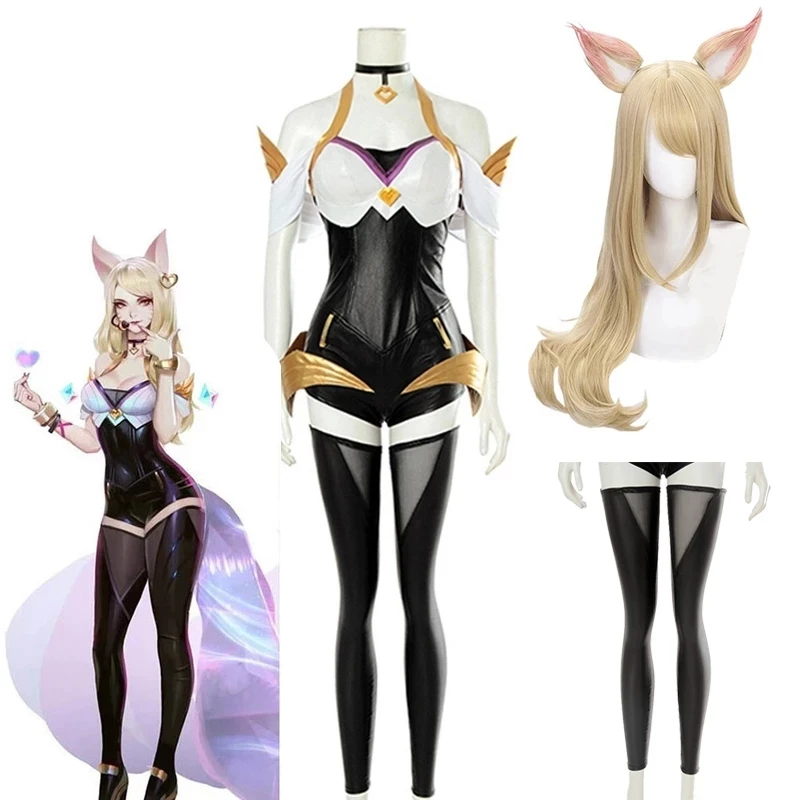 Костюм для косплея игры KDA костюм K/DA Ahri косплей Group женщин и девушек вечерние на