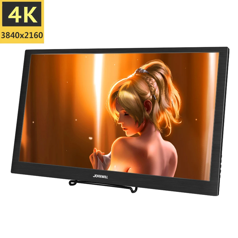 

Portable JOhnwill 15.6-inch 4K LCD HD ips monitor HDMI USB Type C game monitor screen for laptop PS4 switch XBOX Raspberry Pi PC