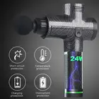 Массажный пистолет с 4 головками и ЖК-дисплеем