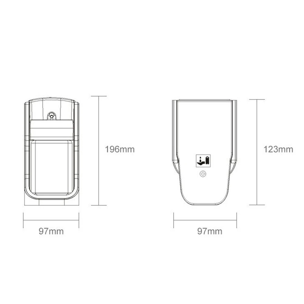 Автоматический диспенсер для мыла антибактериальный настенный гигиенический