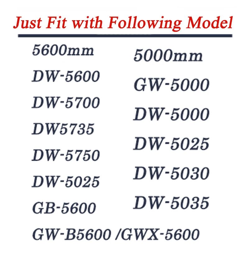 

Resin Watch Bezel Frame for Casio G-shock DW5600 DW5000 DW5030 GWX5600 Rubber Watches Accessories Case