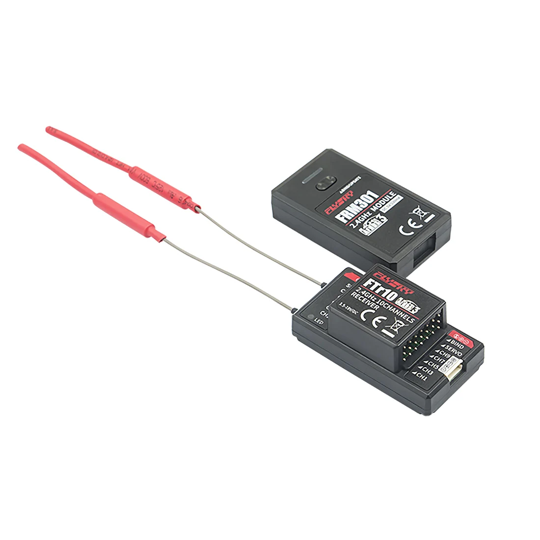 Flysky 2 4G 10CH FTr10 двухсторонняя двойная антенна PPM/IBUS PL18 AFHDS3 мини ресивер для FPV