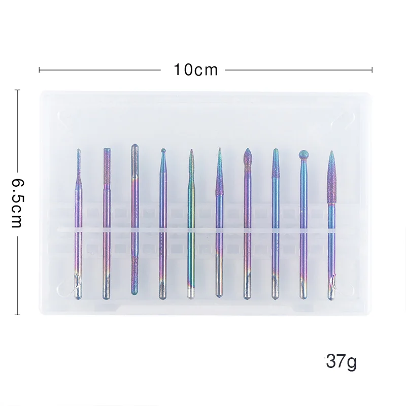 10 шт. набор сверл для ногтей электрическая полировальная машина маникюра