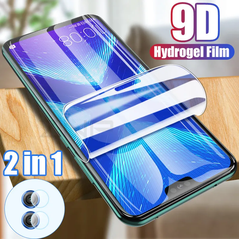 2 в 1 защита экрана объектива камеры для huawei P30 P20 Pro P Smart Гидрогелевая пленка для Honor 20 10 Lite 8X мягкая пленка не стекло
