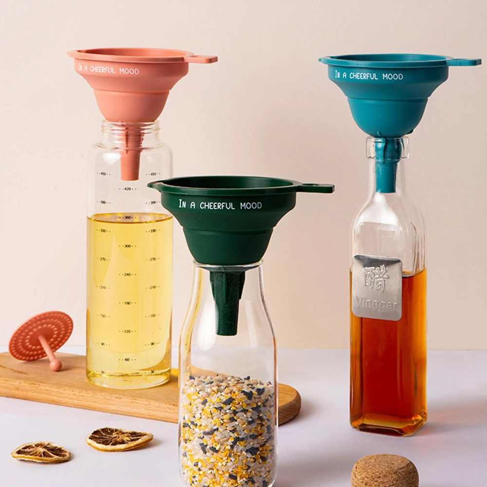 Модная силиконовая складная Мини-воронка для масла и вина кухонные гаджеты