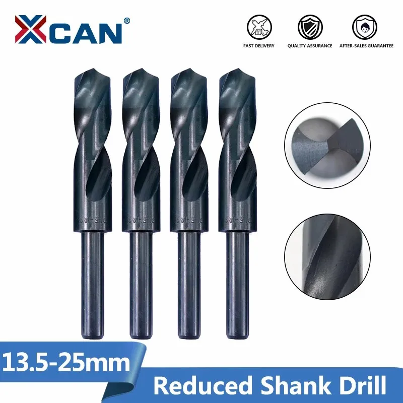 Сверло XCAN Twist с уменьшенным хвостовиком 1/2 дюйма нитридное покрытие сверло