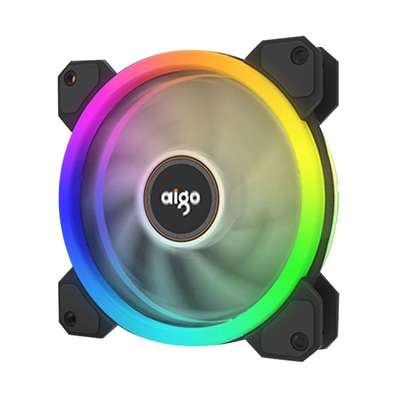 Aigo DR12 PC Вентилятор охлаждения Rgb вентилятор 120 мм 12 в бесшумный Argb аура