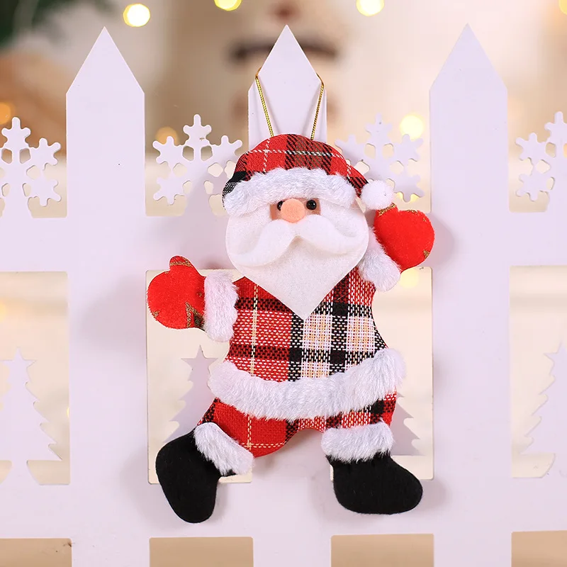 Santa claus G Подвески для рождественских украшений, игрушка для улицы, рождественская елка, подвесное украшение, Санта Клаус, снеговик, медведь, лось, кукла для домашнего декора, детский подарок - Цвет: Santa claus G