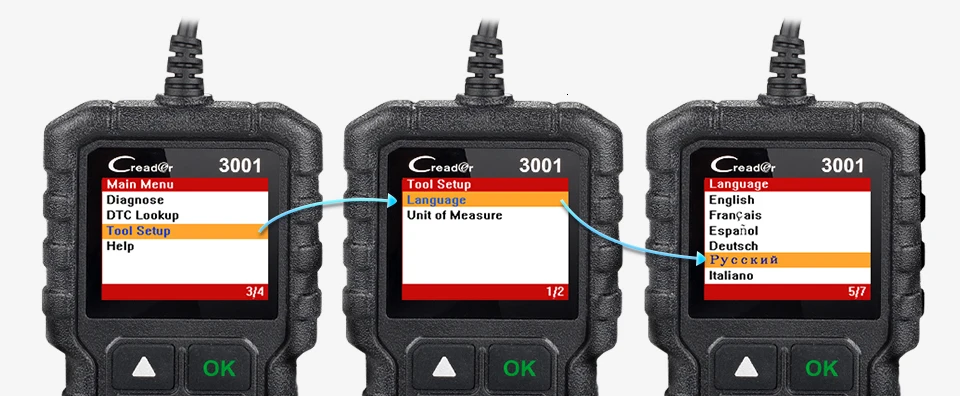Launch X431 Cr3001 полный Obd2 сканер Obd 2 считыватель кодов двигателя Creader 3001 автомобильный диагностический инструмент Pk Cr319 Ad310 elm327 сканирующий инструмент