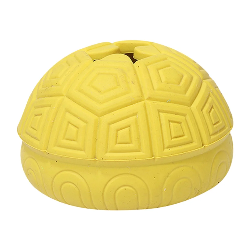 

Rubber Dog Chew Toy Turtle Shell Design Food Leaking Ball Pet Slow Food Dispensing Interactive Toys Pet IQ Training Accessories