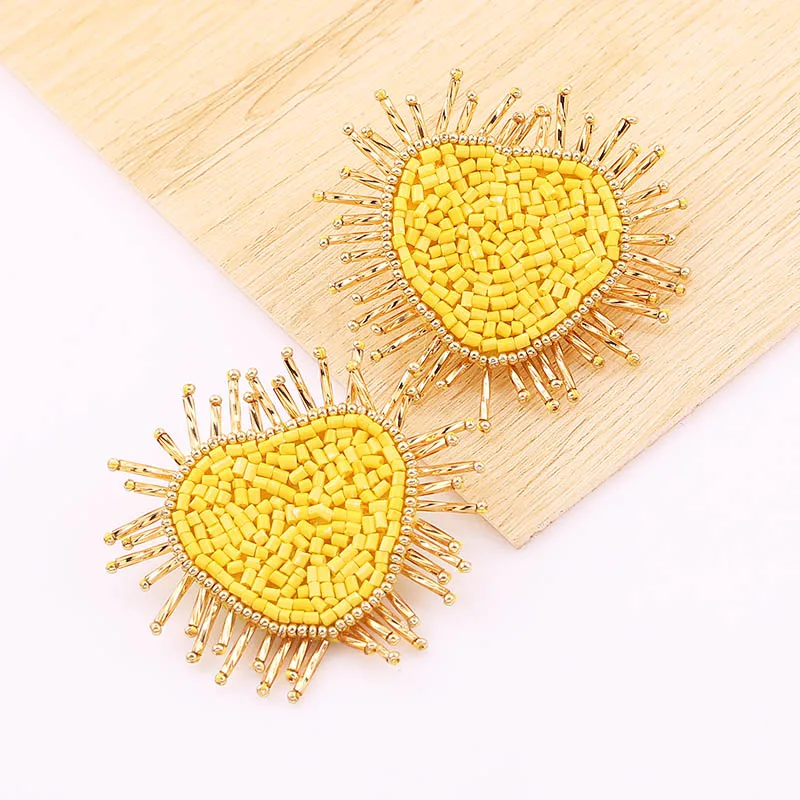 E1254 Yellow Sehuoran, серьги с кисточками в виде большого ангела для женщин, Эффектные серьги с кристаллами, модные ювелирные изделия Oorbellen Brincos - Окраска металла: E1254 Yellow