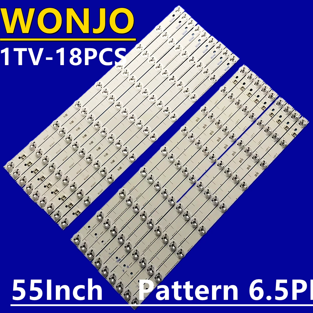 

Светодиодная подсветка 3500 sonic TX-55CX680B TZLP159UVVE TZLP158LQVE TZLP158RFVE LG Innotek 55 дюймов рисунок 6.5PI левый правый 18 шт.