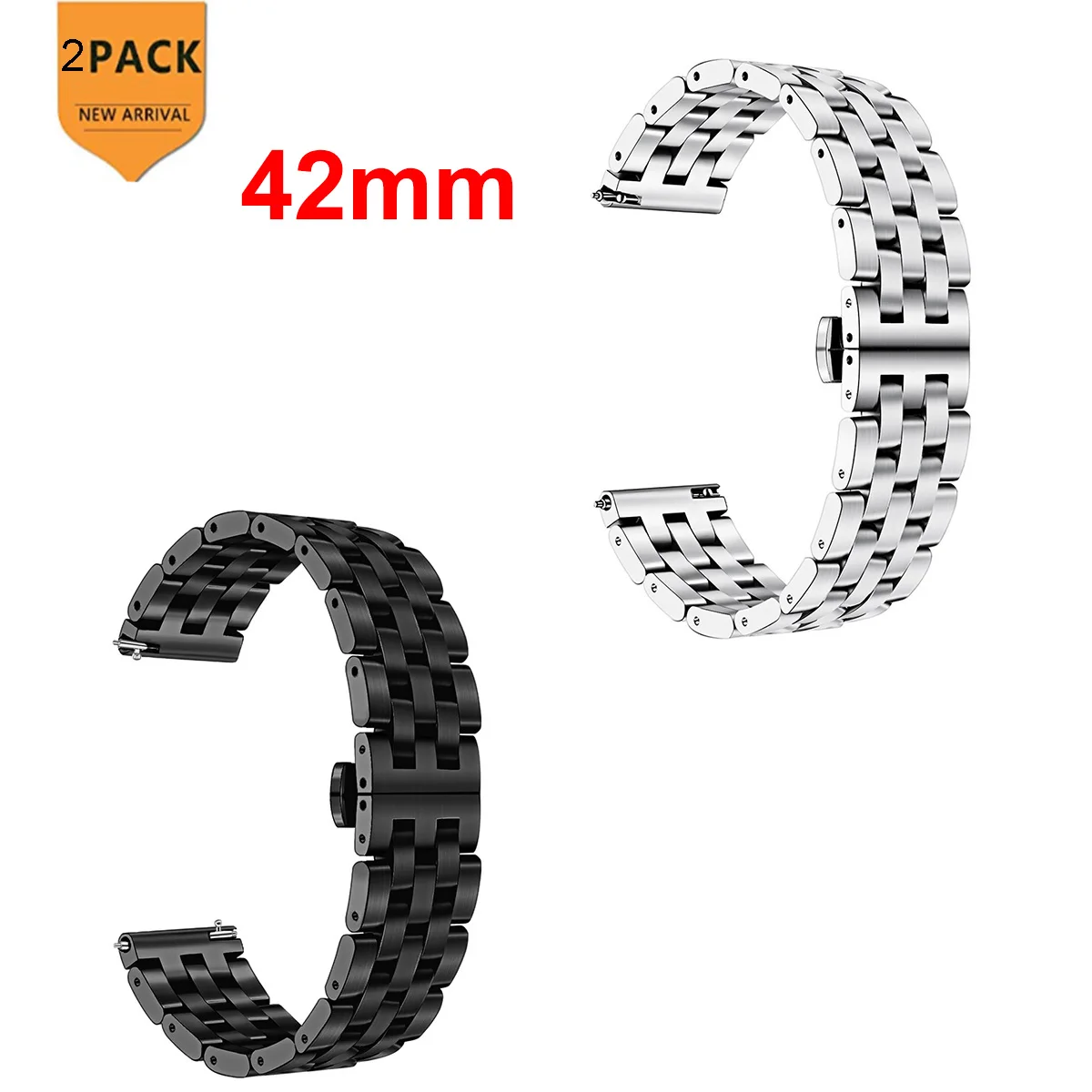 Для Huami Amazfit GTR ремешок 47 мм Бабочка Пряжка из нержавеющей стали металлический сменный ремешок для часов Amazfit GTR браслет 47 - Цвет: 3