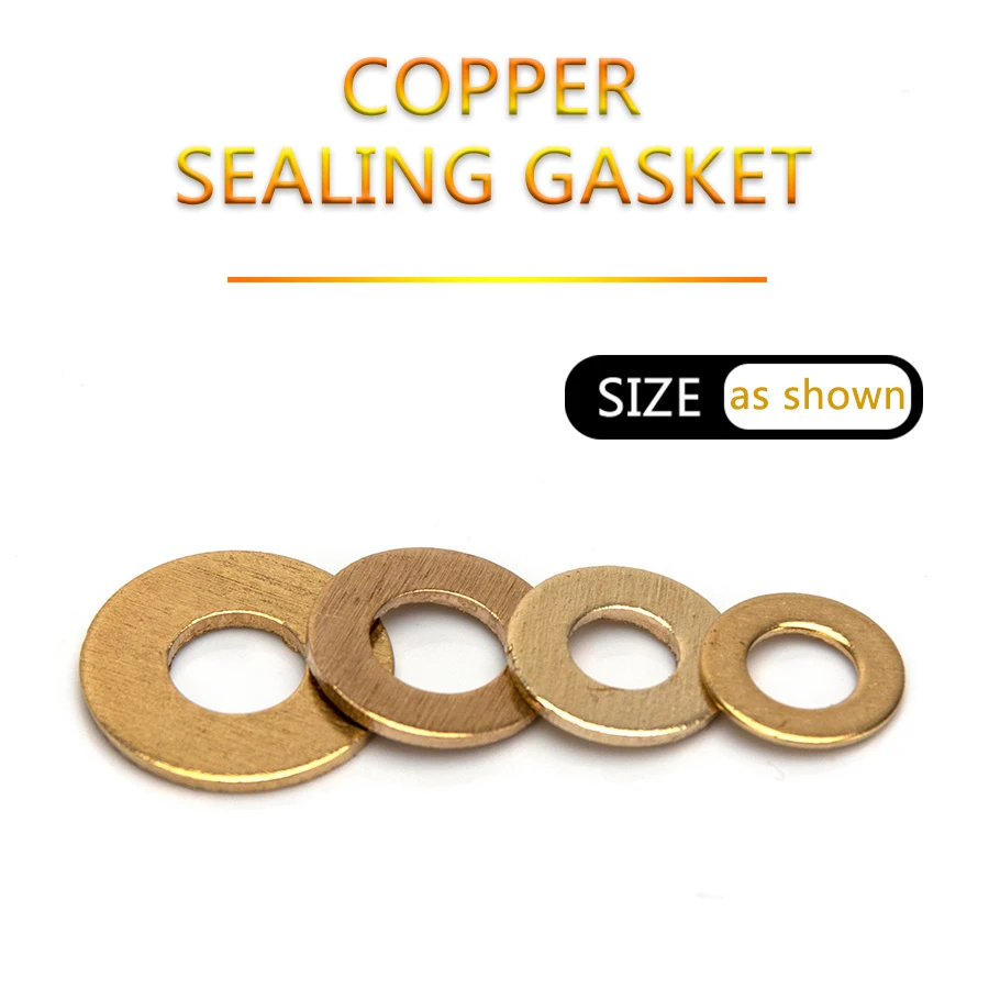 M2 M2.5 M3 M4 M5 Brass Flat Gasket Copper Crush Sealing Washer Seal Ring Washers | Обустройство дома