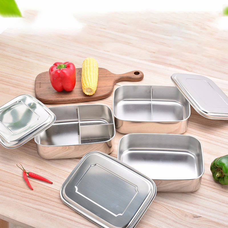 Еда контейнер с одним Слои студенческие коробки для обеда большой Ёмкость легко