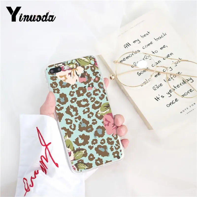 Yinuoda Fashion Leopard Print Colorful Pattern TPU Soft Phone Case for iPhone 8 7 6 6S X XS MAX 5 5S SE XR 11 Pro Max | Мобильные