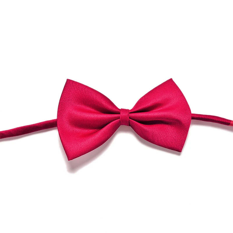 

1pc Lovely Children Adjustable Bow Tie Solid Color Bowknot For Wedding Tie