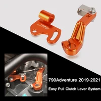 motorcycle aluminum one finger clutch compatible 790adventure easy pull clutch lever system for 790 adv adventure 2019 2020 2021