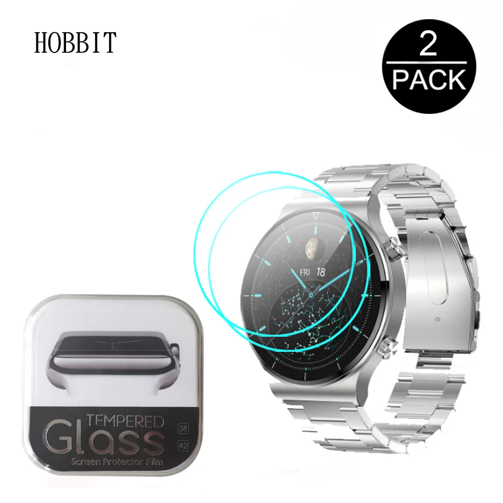 

2 шт. ультратонкое закаленное стекло HD для умных часов LEMFO C12 высококачественная прозрачная защитная пленка для экрана стекло против царапин