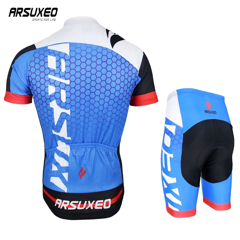 ARSUXEO мужская летняя велосипедная майка быстросохнущая одежда с коротким рукавом