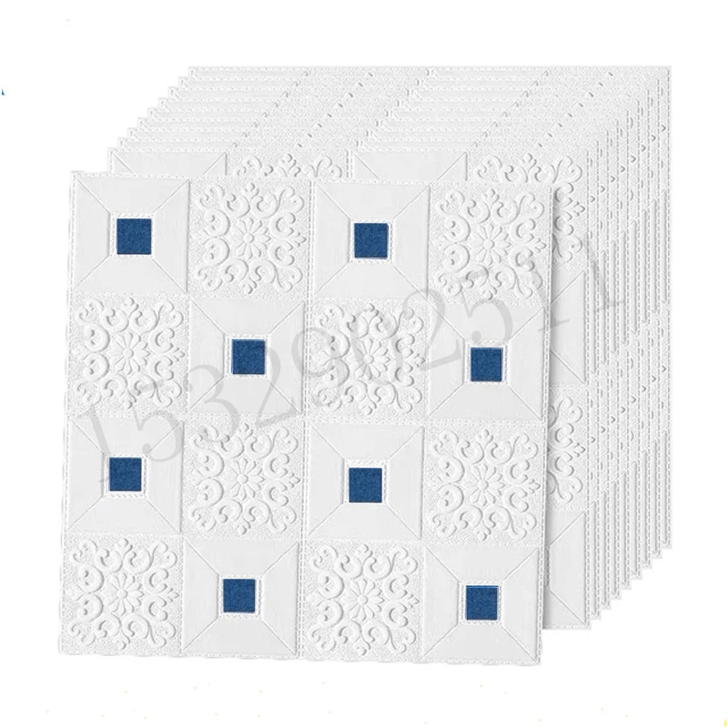 

70cmX70cm 3D Wall Stickers Brick Pattern Waterproof Self self-adhesive wallpaper Room Home Decor For Kids Bedroom Living Sticker