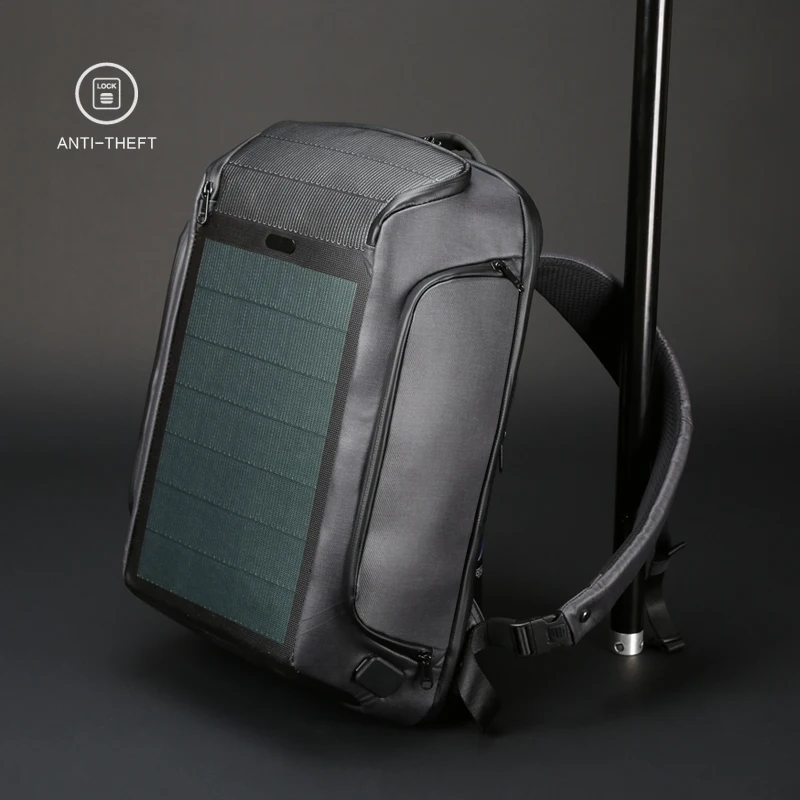 

Kingsons new multifunctional solar charging anti-theft backpack men 15'' laptop backpacks USB charging high-end upgraded version